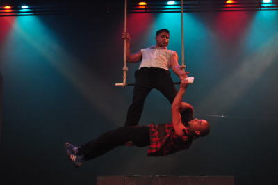 من عرض "لوين" الذي قدمته "مدرسة سيرك فلسطين"