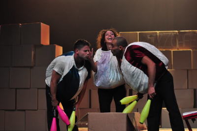 من عرض "لوين" الذي قدمته "مدرسة سيرك فلسطين"