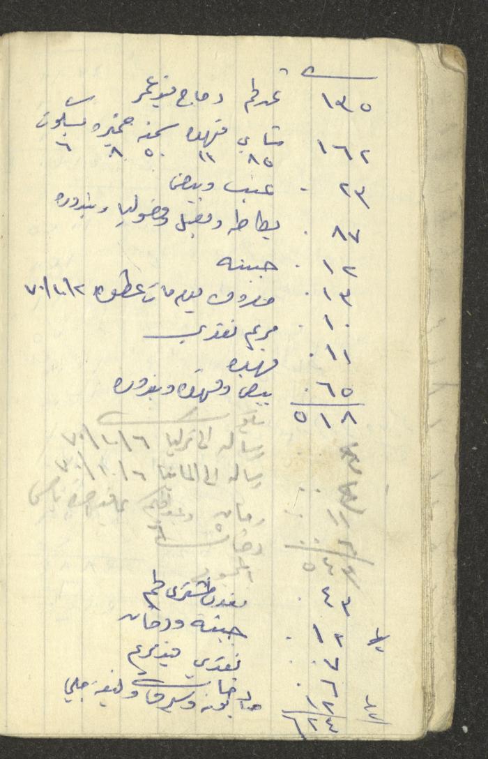 Abd al-Karim Amireh's Notebook, 1970
