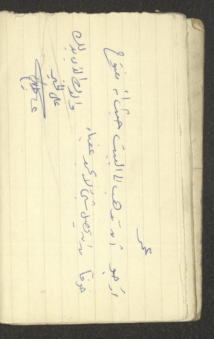 Abd al-Karim Amireh's Notebook, 1970