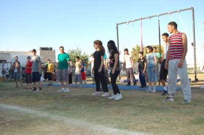 A Photograph of the PCS "Mobile Circus" Show in Jenin, 2010