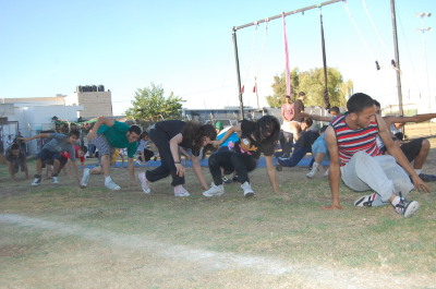 A Photograph of the PCS "Mobile Circus" Show in Jenin, 2010