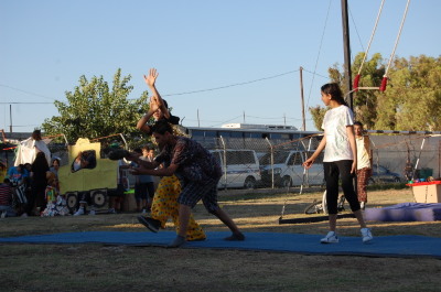 A Photograph of the PCS "Mobile Circus" Show in Jenin, 2010