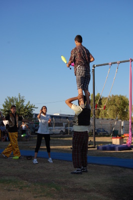 A Photograph of the PCS "Mobile Circus" Show in Jenin, 2010