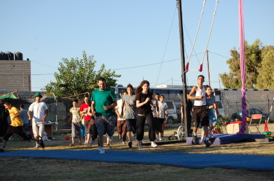 A Photograph of the PCS "Mobile Circus" Show in Jenin, 2010