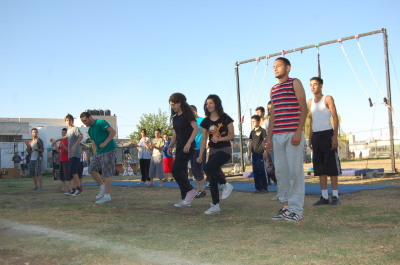 A Photograph of the PCS "Mobile Circus" Show in Jenin, 2010