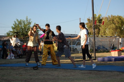 A Photograph of the PCS "Mobile Circus" Show in Jenin, 2010