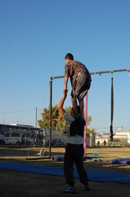 A Photograph of the PCS "Mobile Circus" Show in Jenin, 2010