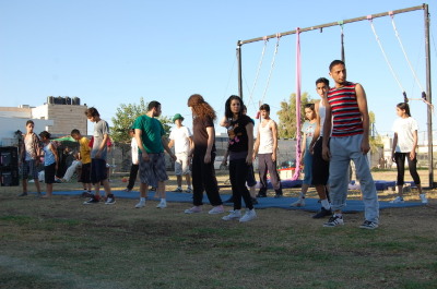 A Photograph of the PCS "Mobile Circus" Show in Jenin, 2010