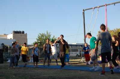 A Photograph of the PCS "Mobile Circus" Show in Jenin, 2010