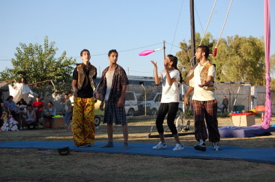 A Photograph of the PCS "Mobile Circus" Show in Jenin, 2010