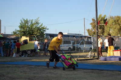A Photograph of the PCS "Mobile Circus" Show in Jenin, 2010