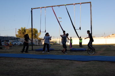 A Photograph of the PCS "Mobile Circus" Show in Jenin, 2010