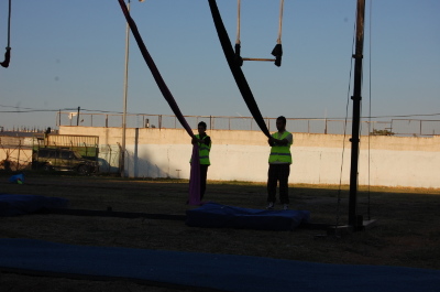 A Photograph of the PCS "Mobile Circus" Show in Jenin, 2010