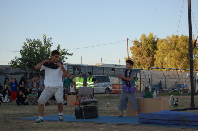 A Photograph of the PCS "Mobile Circus" Show in Jenin, 2010