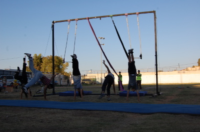 A Photograph of the PCS "Mobile Circus" Show in Jenin, 2010