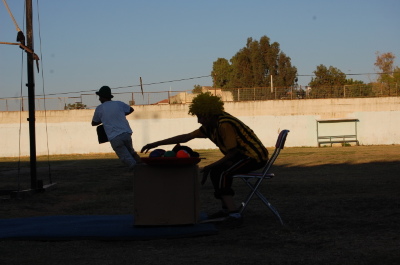 A Photograph of the PCS "Mobile Circus" Show in Jenin, 2010