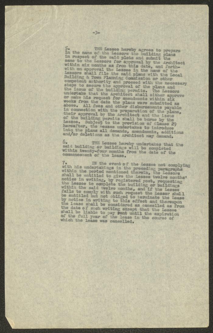 Tenancy Contract Issued by the National Orthodox Council, Haifa, 15 June 1950