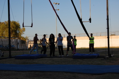 A Photograph of the PCS "Mobile Circus" Show in Jenin, 2010