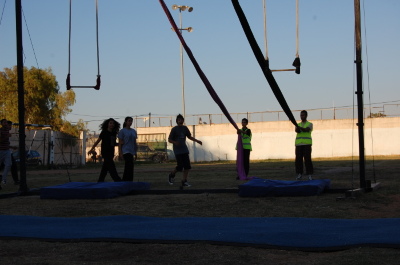 A Photograph of the PCS "Mobile Circus" Show in Jenin, 2010