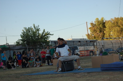 A Photograph of the PCS "Mobile Circus" Show in Jenin, 2010