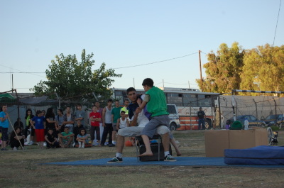 A Photograph of the PCS "Mobile Circus" Show in Jenin, 2010