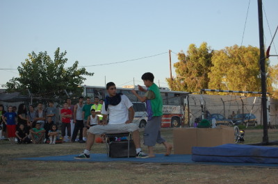 A Photograph of the PCS "Mobile Circus" Show in Jenin, 2010