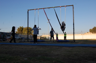 A Photograph of the PCS "Mobile Circus" Show in Jenin, 2010