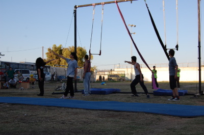 A Photograph of the PCS "Mobile Circus" Show in Jenin, 2010