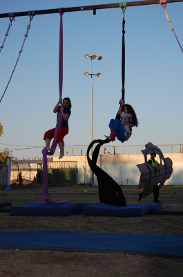 A Photograph of the PCS "Mobile Circus" Show in Jenin, 2010