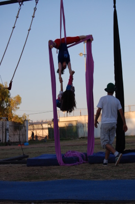 A Photograph of the PCS "Mobile Circus" Show in Jenin, 2010