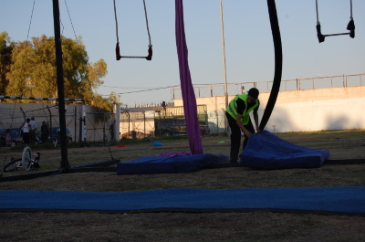 A Photograph of the PCS "Mobile Circus" Show in Jenin, 2010