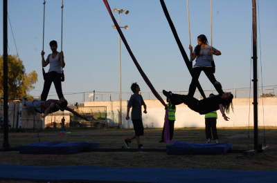 A Photograph of the PCS "Mobile Circus" Show in Jenin, 2010