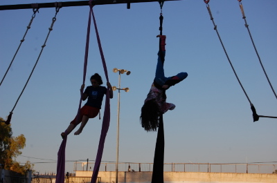 A Photograph of the PCS "Mobile Circus" Show in Jenin, 2010