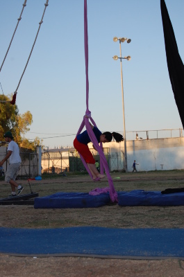 A Photograph of the PCS "Mobile Circus" Show in Jenin, 2010