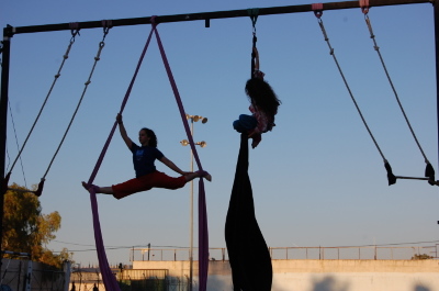 A Photograph of the PCS "Mobile Circus" Show in Jenin, 2010