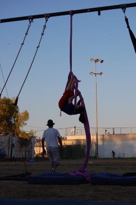 A Photograph of the PCS "Mobile Circus" Show in Jenin, 2010