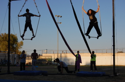 A Photograph of the PCS "Mobile Circus" Show in Jenin, 2010