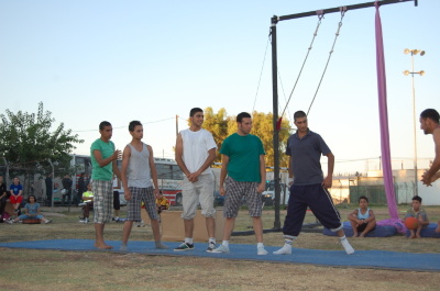 A Photograph of the PCS "Mobile Circus" Show in Jenin, 2010