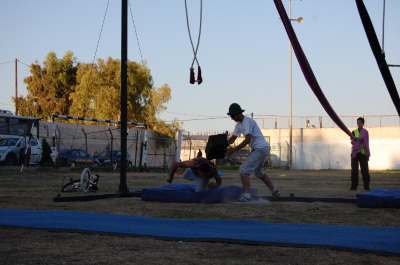A Photograph of the PCS "Mobile Circus" Show in Jenin, 2010