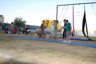 A Photograph of the PCS "Mobile Circus" Show in Jenin, 2010