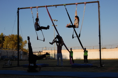 A Photograph of the PCS "Mobile Circus" Show in Jenin, 2010