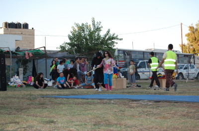 A Photograph of the PCS "Mobile Circus" Show in Jenin, 2010
