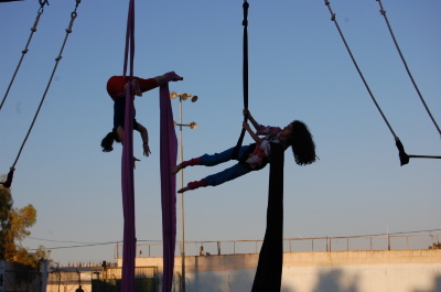 A Photograph of the PCS "Mobile Circus" Show in Jenin, 2010