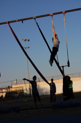 A Photograph of the PCS "Mobile Circus" Show in Jenin, 2010