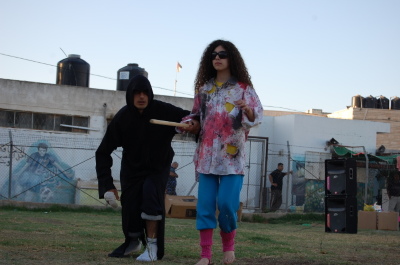 A Photograph of the PCS "Mobile Circus" Show in Jenin, 2010