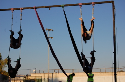 A Photograph of the PCS "Mobile Circus" Show in Jenin, 2010
