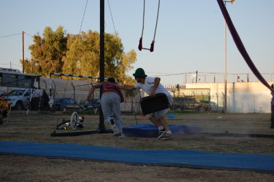 A Photograph of the PCS "Mobile Circus" Show in Jenin, 2010