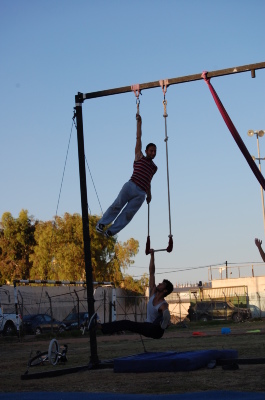 A Photograph of the PCS "Mobile Circus" Show in Jenin, 2010