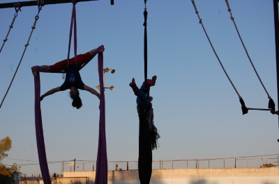 A Photograph of the PCS "Mobile Circus" Show in Jenin, 2010